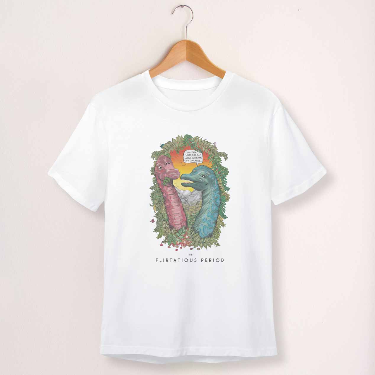 Flirtatious Period Adult T-Shirts (You Know What They Say, L)